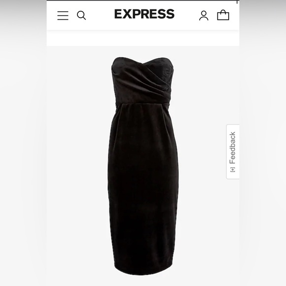 Black Velvet Formal Express Dress - Picture 5 of 5